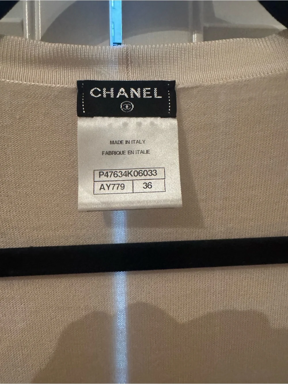 CHANEL Cream silk-blend Candy Button Cardigan